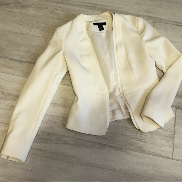 ivory cropped blazer